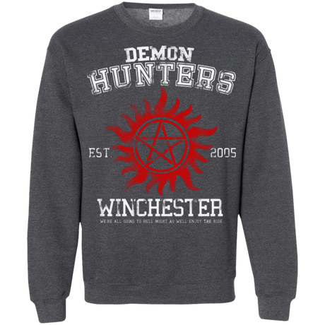 Sweatshirts Dark Heather / Small Demon Hunters Crewneck Sweatshirt