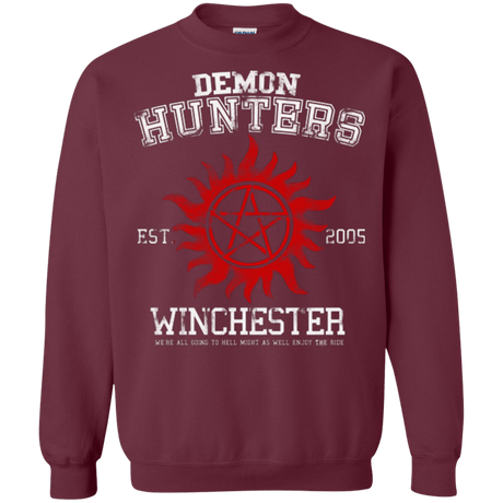 Sweatshirts Maroon / Small Demon Hunters Crewneck Sweatshirt