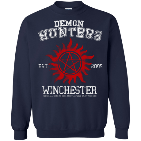 Sweatshirts Navy / Small Demon Hunters Crewneck Sweatshirt
