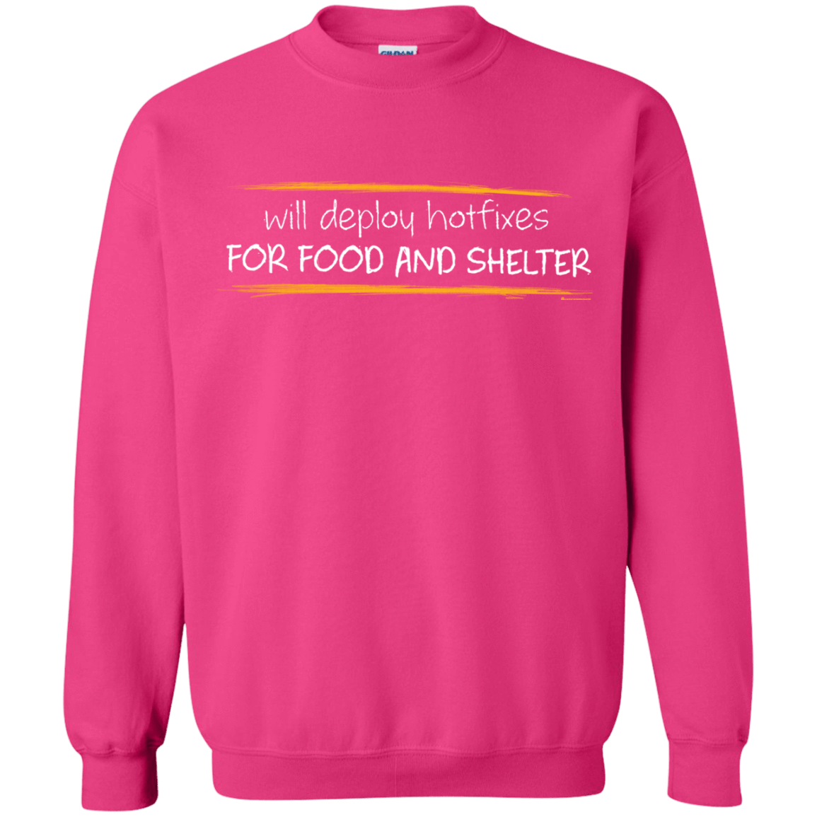 Sweatshirts Heliconia / Small Deploying Hotfixes For Food And Shelter Crewneck Sweatshirt