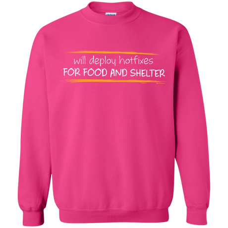Sweatshirts Heliconia / Small Deploying Hotfixes For Food And Shelter Crewneck Sweatshirt