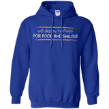 Sweatshirts Royal / Small Deploying Hotfixes For Food And Shelter Pullover Hoodie
