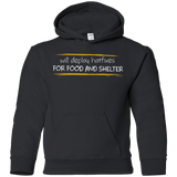 Sweatshirts Black / YS Deploying Hotfixes For Food And Shelter Youth Hoodie