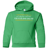 Sweatshirts Irish Green / YS Deploying Hotfixes For Food And Shelter Youth Hoodie