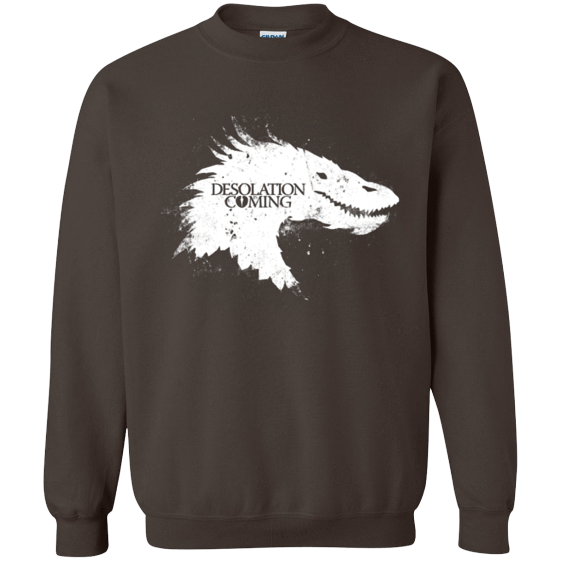 Sweatshirts Dark Chocolate / Small Desolation is Coming white Crewneck Sweatshirt
