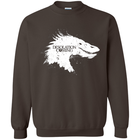 Sweatshirts Dark Chocolate / Small Desolation is Coming white Crewneck Sweatshirt