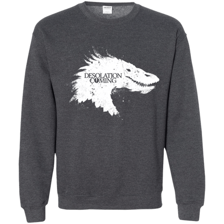 Sweatshirts Dark Heather / Small Desolation is Coming white Crewneck Sweatshirt