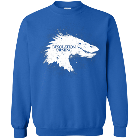 Sweatshirts Royal / Small Desolation is Coming white Crewneck Sweatshirt