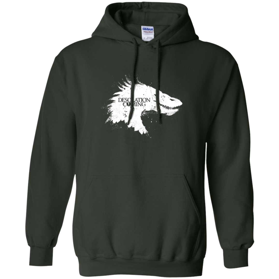 Sweatshirts Forest Green / Small Desolation is Coming white Pullover Hoodie