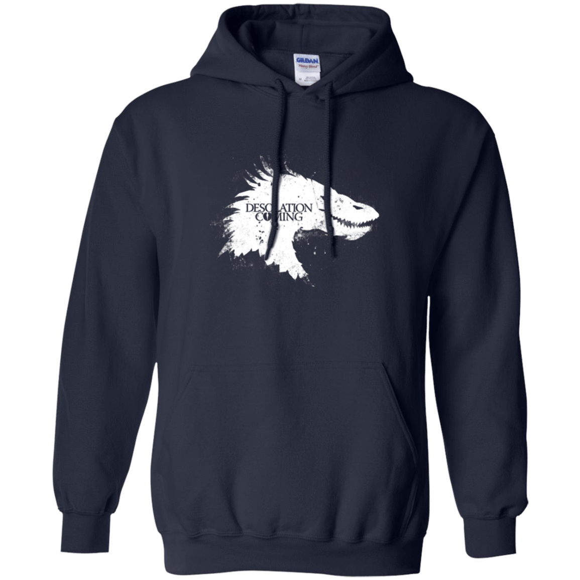 Sweatshirts Navy / Small Desolation is Coming white Pullover Hoodie