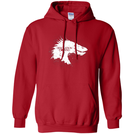 Sweatshirts Red / Small Desolation is Coming white Pullover Hoodie