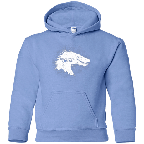 Sweatshirts Carolina Blue / YS Desolation is Coming white Youth Hoodie