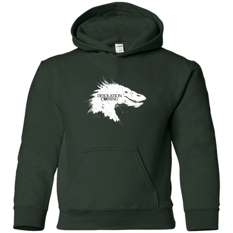Sweatshirts Forest Green / YS Desolation is Coming white Youth Hoodie