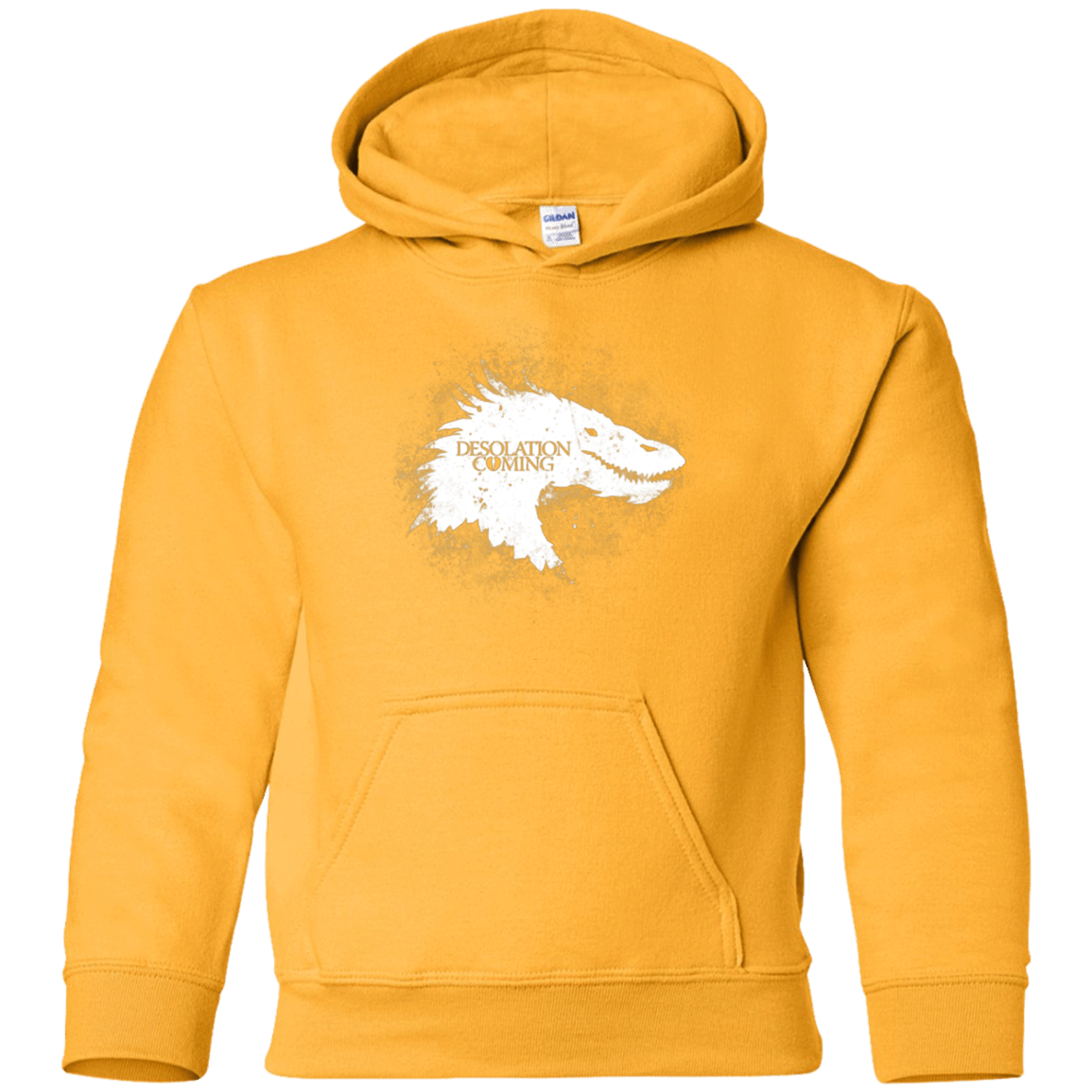 Sweatshirts Gold / YS Desolation is Coming white Youth Hoodie
