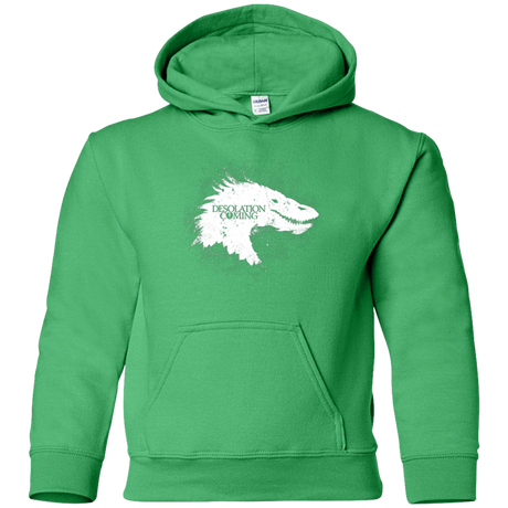 Sweatshirts Irish Green / YS Desolation is Coming white Youth Hoodie