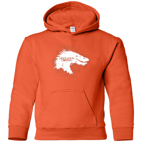Sweatshirts Orange / YS Desolation is Coming white Youth Hoodie