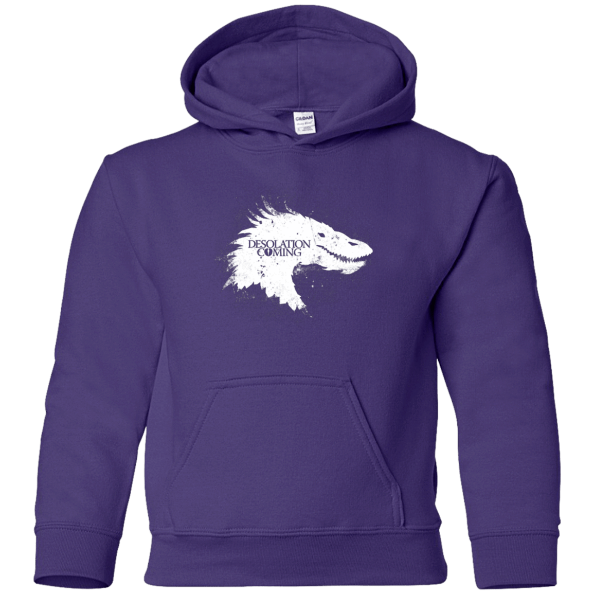 Sweatshirts Purple / YS Desolation is Coming white Youth Hoodie