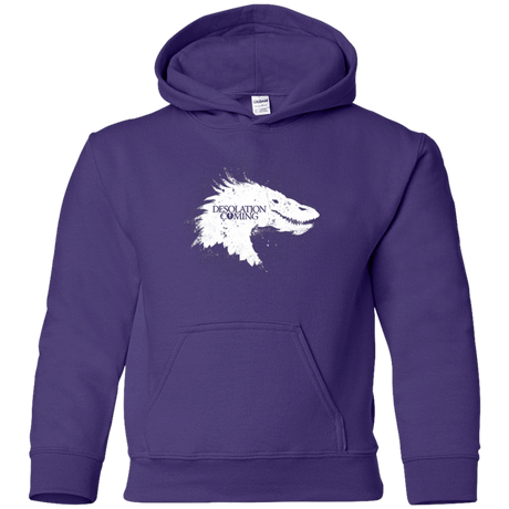 Sweatshirts Purple / YS Desolation is Coming white Youth Hoodie