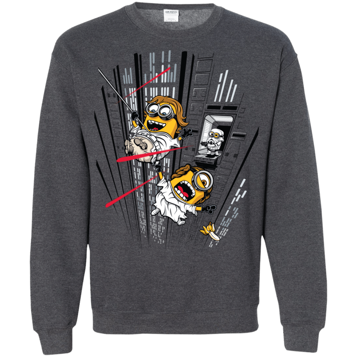 Sweatshirts Dark Heather / Small Despicable Escape Crewneck Sweatshirt
