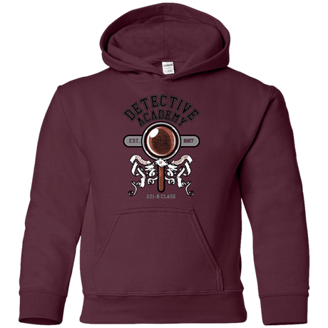 Sweatshirts Maroon / YS Detective Academy Youth Hoodie