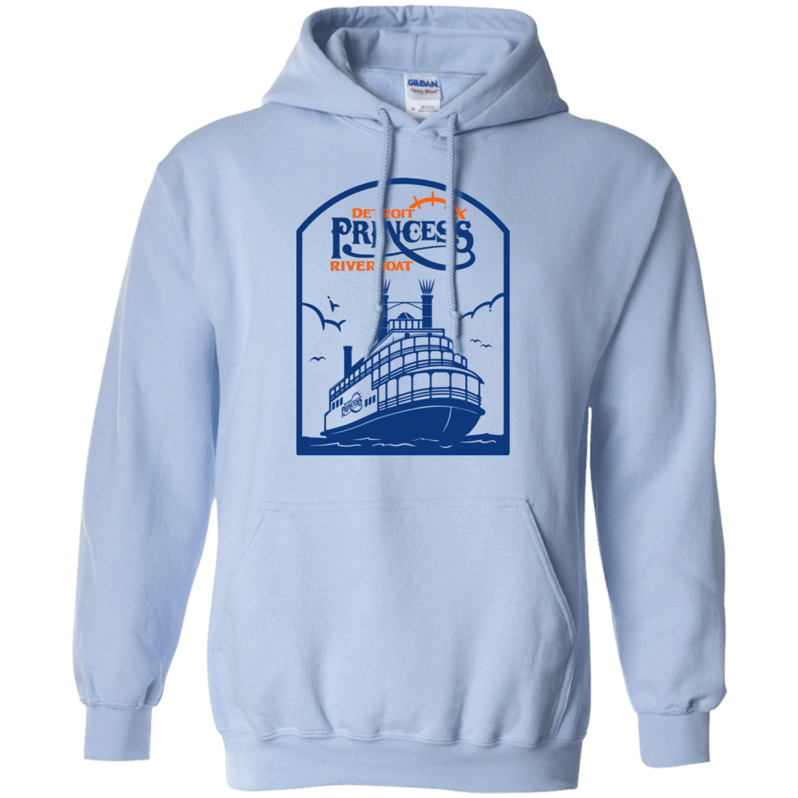 Sweatshirts Light Blue / S Detroit Princess Riverboat Hoodie