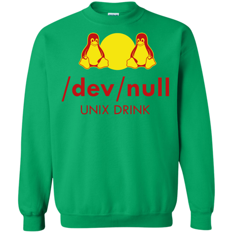 Sweatshirts Irish Green / Small Dev null Crewneck Sweatshirt