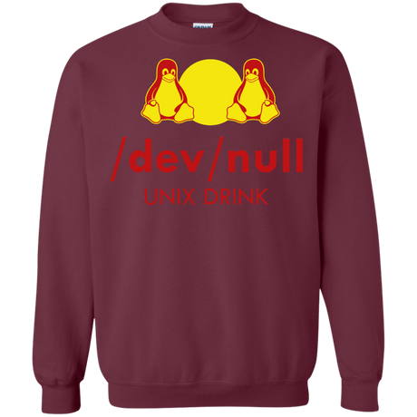 Sweatshirts Maroon / Small Dev null Crewneck Sweatshirt