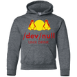 Sweatshirts Dark Heather / YS Dev null Youth Hoodie
