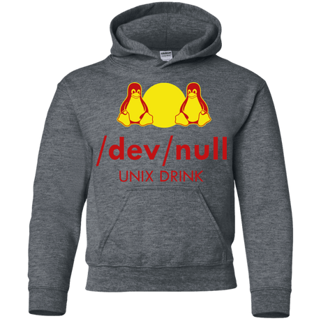 Sweatshirts Dark Heather / YS Dev null Youth Hoodie