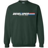 Sweatshirts Forest Green / Small Developer - A Real Coffee Drinker Crewneck Sweatshirt