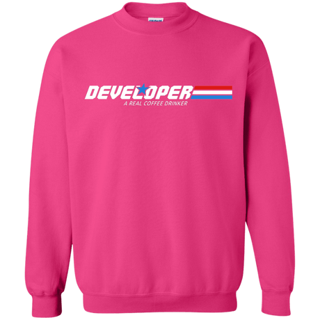 Sweatshirts Heliconia / Small Developer - A Real Coffee Drinker Crewneck Sweatshirt