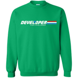 Sweatshirts Irish Green / Small Developer - A Real Coffee Drinker Crewneck Sweatshirt