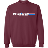 Sweatshirts Maroon / Small Developer - A Real Coffee Drinker Crewneck Sweatshirt