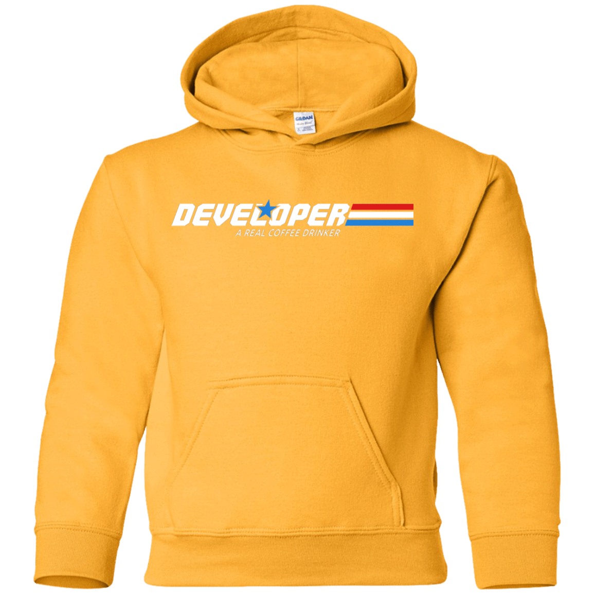 Sweatshirts Gold / YS Developer - A Real Coffee Drinker Youth Hoodie