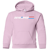 Sweatshirts Light Pink / YS Developer - A Real Coffee Drinker Youth Hoodie