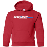 Sweatshirts Red / YS Developer - A Real Coffee Drinker Youth Hoodie