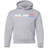 Sweatshirts Sport Grey / YS Developer - A Real Coffee Drinker Youth Hoodie