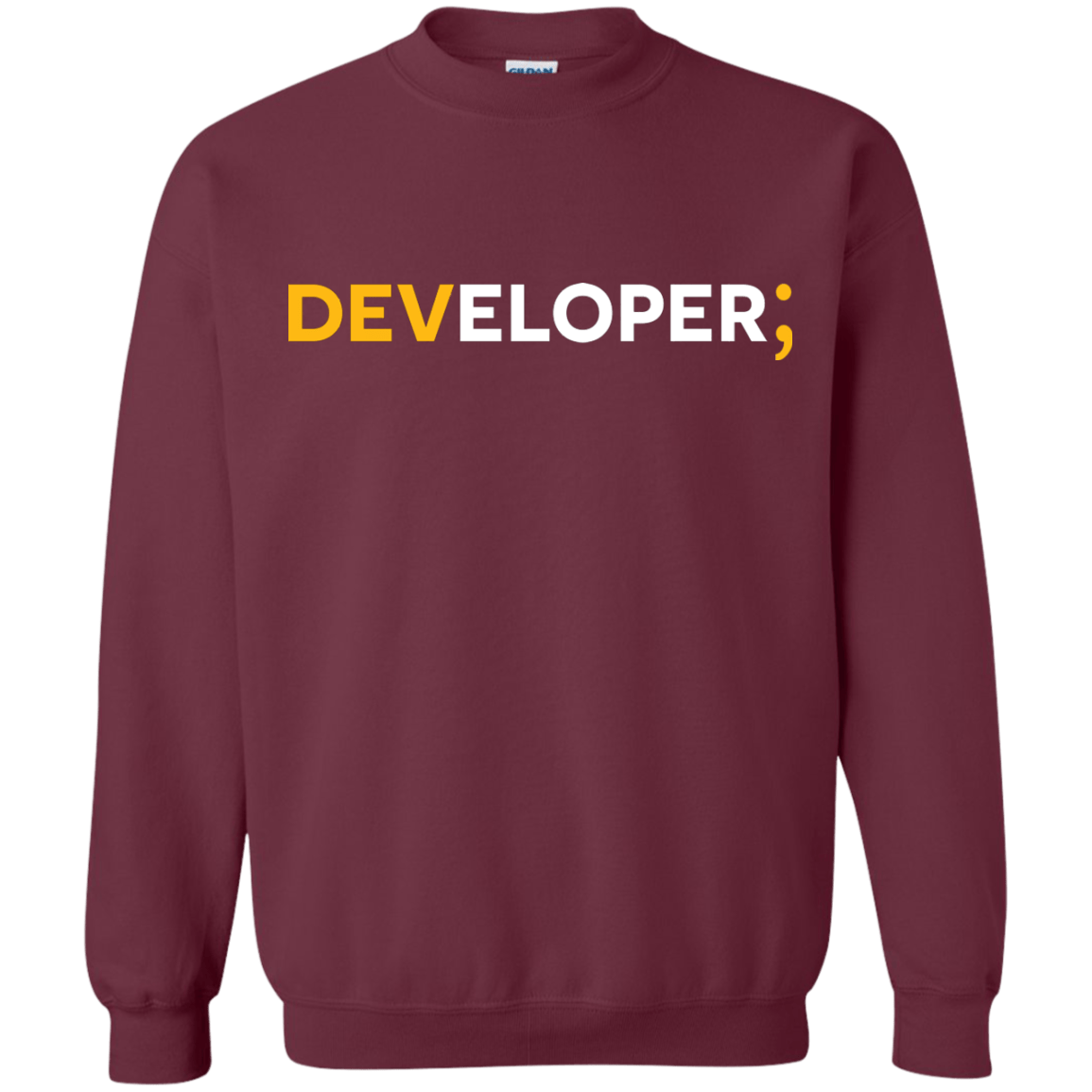 Sweatshirts Maroon / Small Developer Crewneck Sweatshirt
