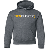 Sweatshirts Dark Heather / YS Developer Youth Hoodie