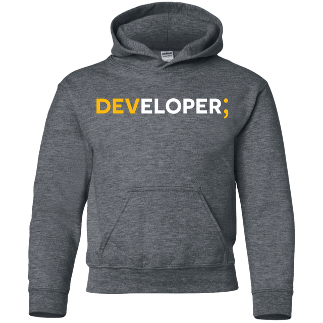 Sweatshirts Dark Heather / YS Developer Youth Hoodie