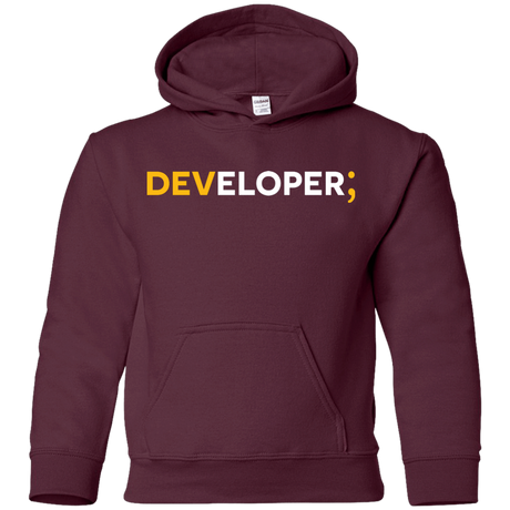 Sweatshirts Maroon / YS Developer Youth Hoodie