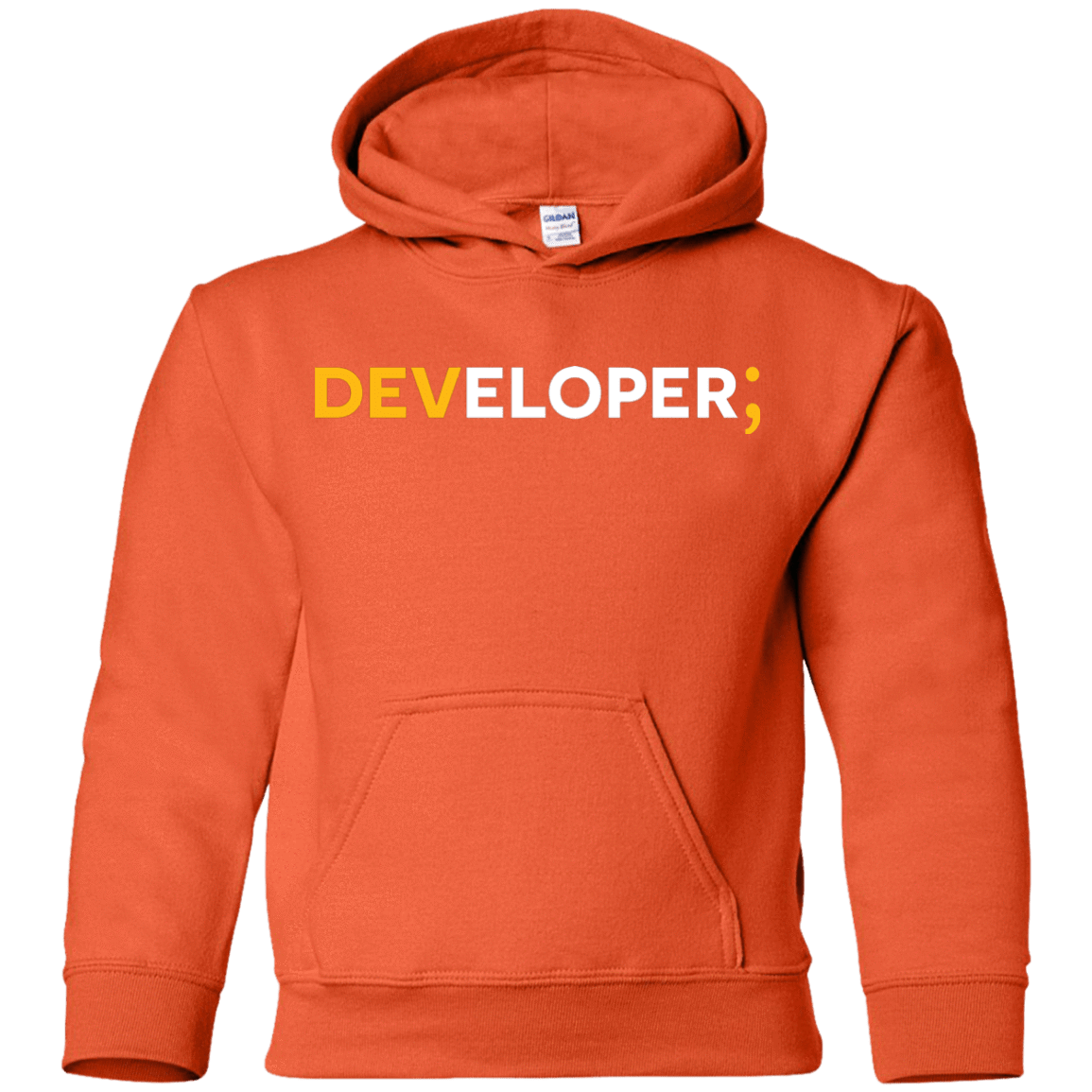 Sweatshirts Orange / YS Developer Youth Hoodie