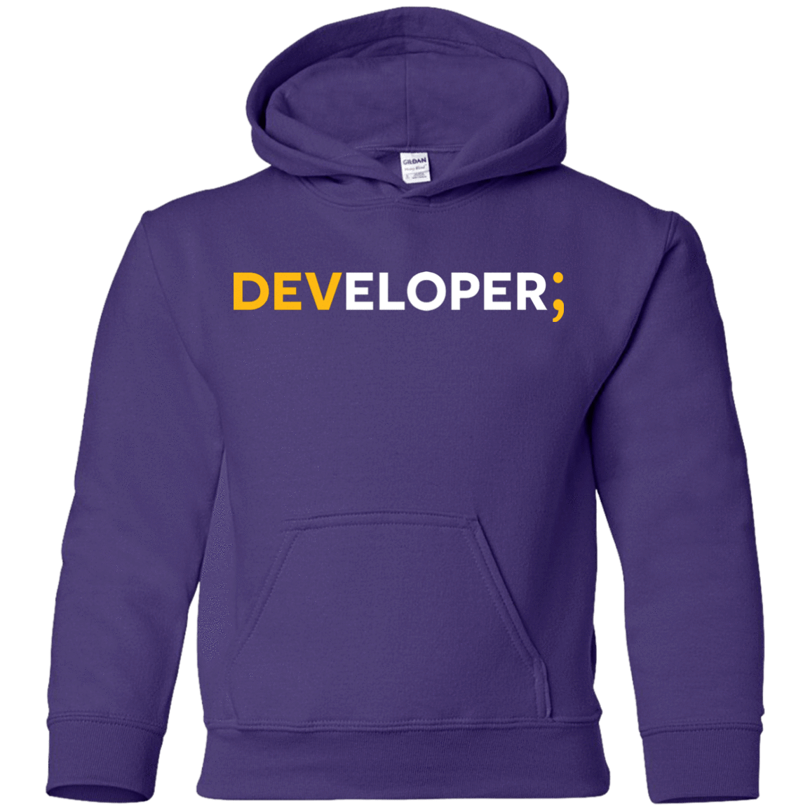 Sweatshirts Purple / YS Developer Youth Hoodie