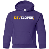 Sweatshirts Purple / YS Developer Youth Hoodie