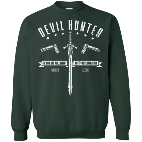 Sweatshirts Forest Green / Small Devil hunter Crewneck Sweatshirt