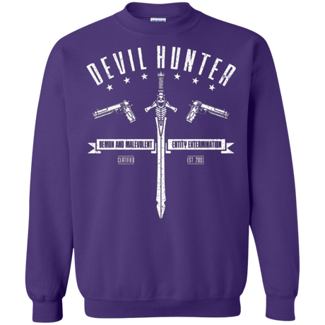 Sweatshirts Purple / Small Devil hunter Crewneck Sweatshirt