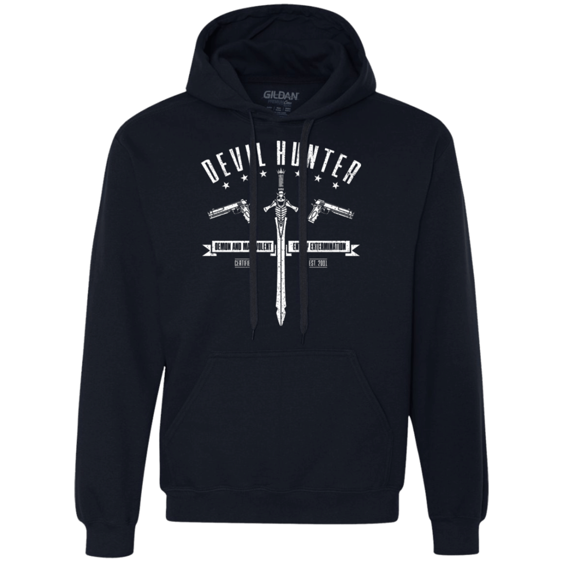 Sweatshirts Navy / Small Devil hunter Premium Fleece Hoodie
