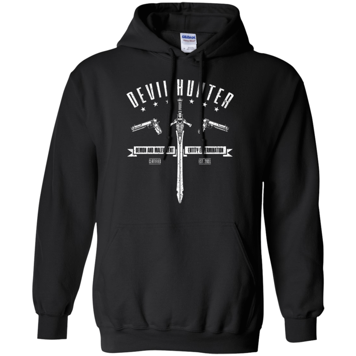 Sweatshirts Black / Small Devil hunter Pullover Hoodie