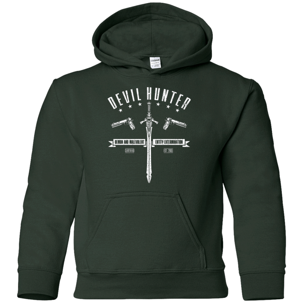 Sweatshirts Forest Green / YS Devil hunter Youth Hoodie