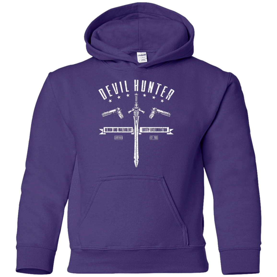 Sweatshirts Purple / YS Devil hunter Youth Hoodie